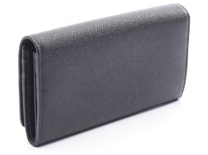 Bulgari Bvlgari Men's Leather Long Wallet Black - view 2