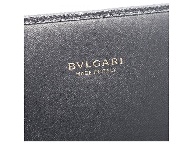 Bulgari Bvlgari Men's Leather Long Wallet Black - view 4