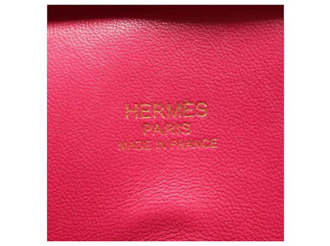 Borsa Hermès Plume Elan 28 in rosa - vista 4