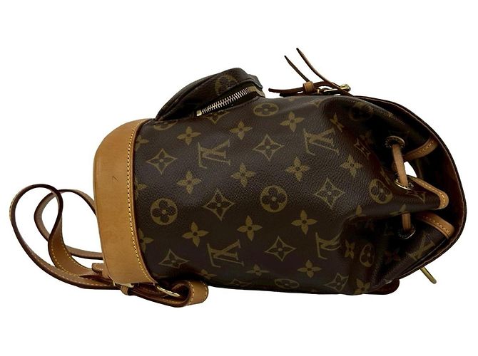 Vintage Montsouris MM Leder-Rucksack von Louis Vuitton Braun - Ansicht 6