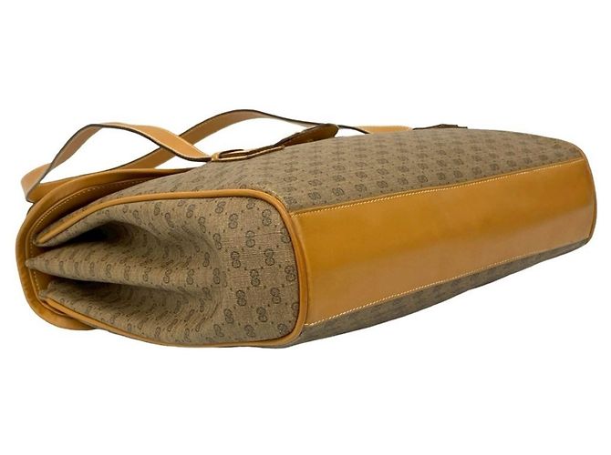 GUCCI Semi-Schultertasche aus Leder Micro GG Horseshoe Old Gucci - Ansicht 7
