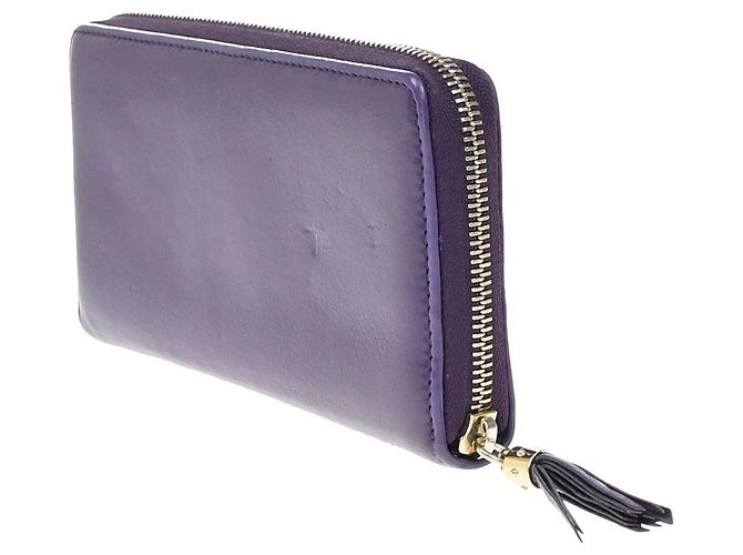 Portafoglio Gucci Soho con zip in pelle compatto - vista 4