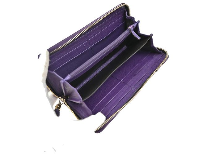 Portafoglio Gucci Soho con zip in pelle compatto - vista 5