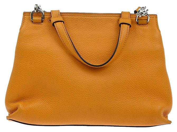 Gucci Bamboo Daily Top Handle in pelle Medium Arancione - vista 2