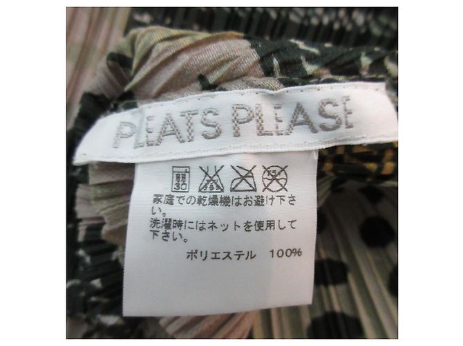 Issey Miyake Túnica sin mangas plisada de madera de bosque PLEATS PLEASE Multicolor Beige - vista 6