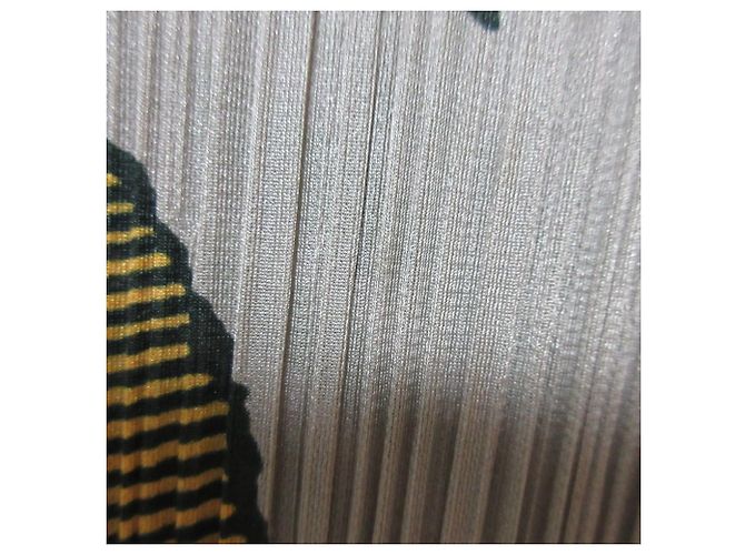 Issey Miyake Túnica sin mangas plisada de madera de bosque PLEATS PLEASE Multicolor Beige - vista 8