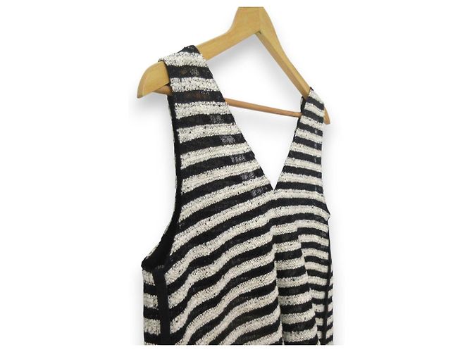 Autre Marque Pullover in tweed con scollo a V Roving Boarder di TOMORROWLAND Nero Bianco - vista 4