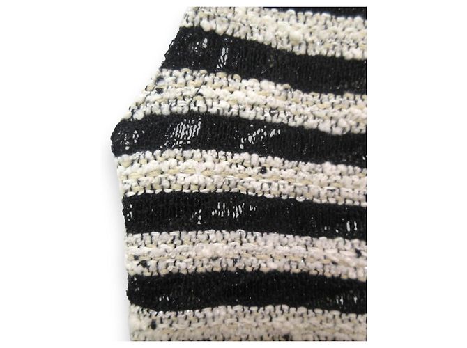 Autre Marque Pullover in tweed con scollo a V Roving Boarder di TOMORROWLAND Nero Bianco - vista 6