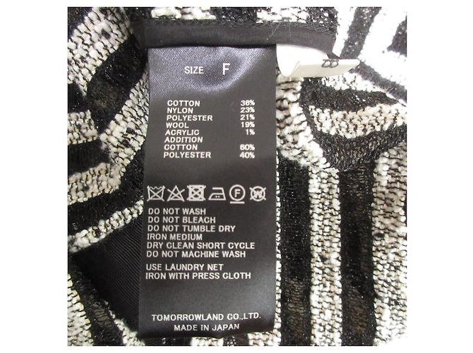 Autre Marque Pullover in tweed con scollo a V Roving Boarder di TOMORROWLAND Nero Bianco - vista 8