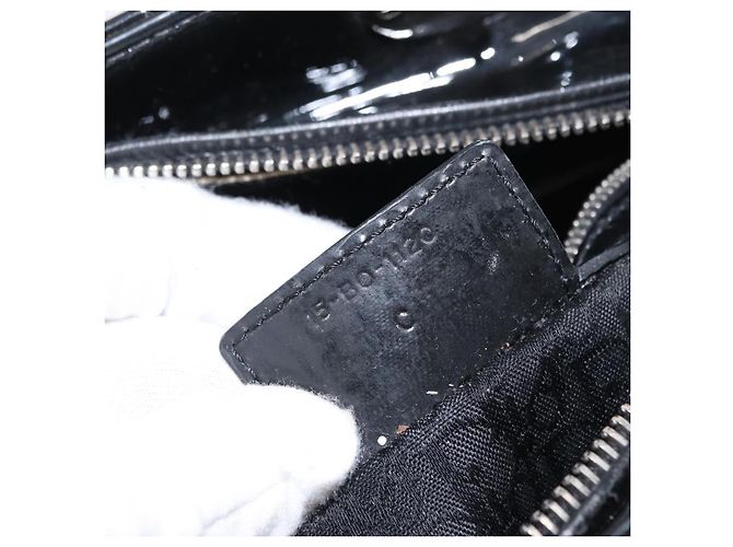 Christian Dior Lady Dior Cannage Stitch Patent East West Nero - vista 6