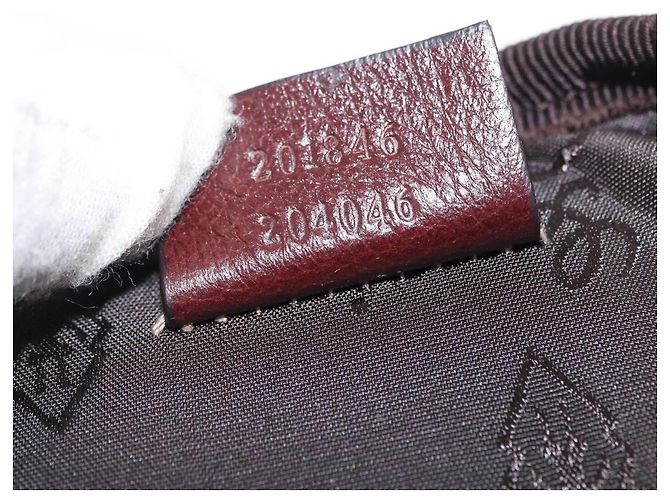 Marsupio in pelle Gucci Bordò - vista 6
