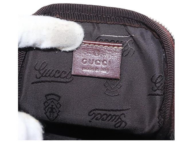 Marsupio in pelle Gucci Bordò - vista 7