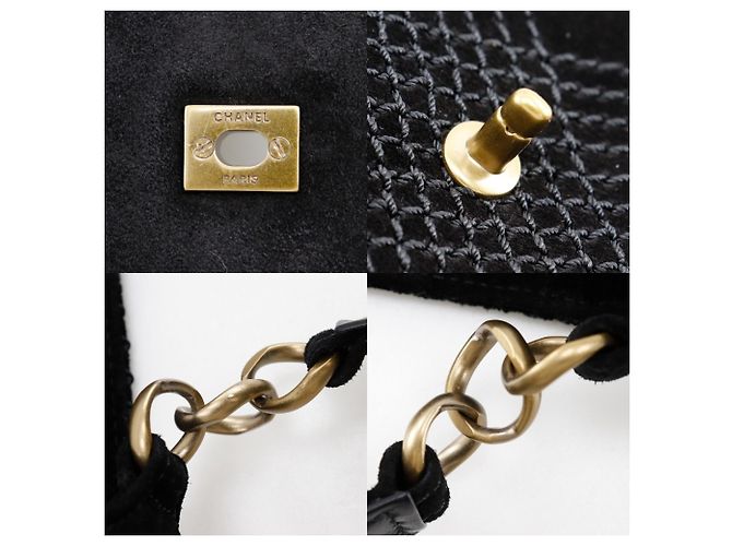 Borsa a Spalla Wild Stitch di Chanel Nero - vista 13