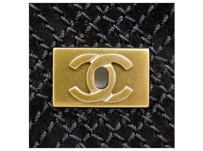 Borsa a Spalla Wild Stitch di Chanel Nero - vista 14