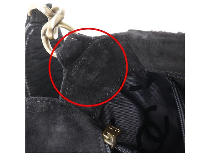 Borsa a Spalla Wild Stitch di Chanel Nero - vista 9