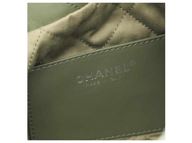 Borsa a Spalla Mini Chanel 22 Cachi - vista 4