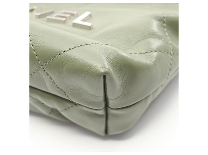 Borsa a Spalla Mini Chanel 22 Cachi - vista 7