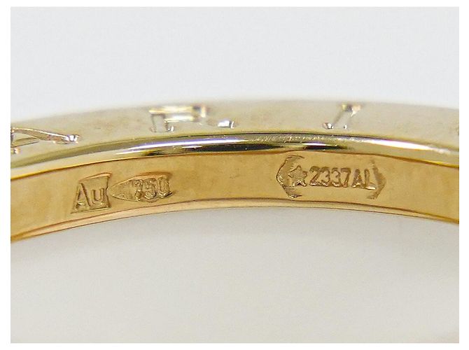 Bulgari Anello Bvlgari B.Zero1 a tre bande in oro giallo 18K e ceramica D'oro - vista 5