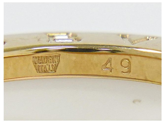 Bulgari Anello Bvlgari B.Zero1 a tre bande in oro giallo 18K e ceramica D'oro - vista 6