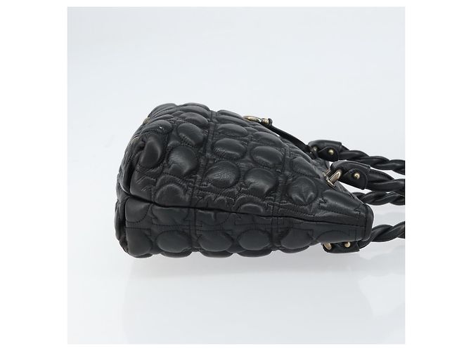 Salvatore Ferragamo Gancini Leather Nero - vista 3