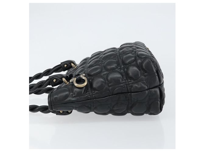 Salvatore Ferragamo Gancini Leather Nero - vista 4