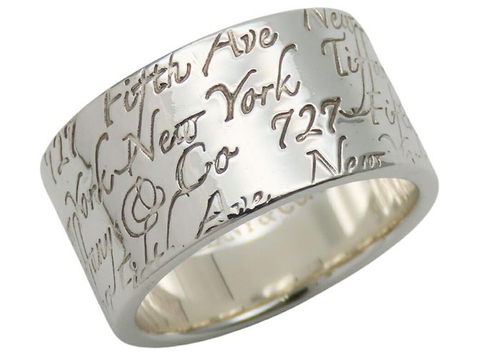 Breiter Silberring New York Notes von Tiffany & Co. - Ansicht 11