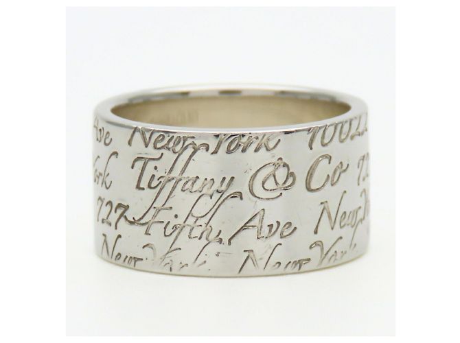 Breiter Silberring New York Notes von Tiffany & Co. - Ansicht 2