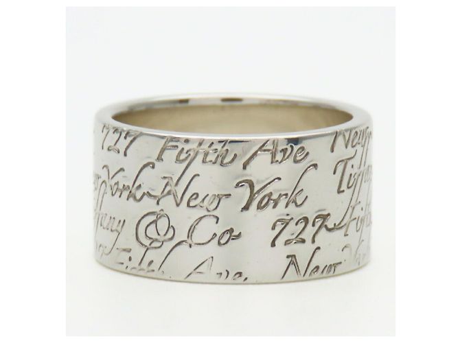 Breiter Silberring New York Notes von Tiffany & Co. - Ansicht 3