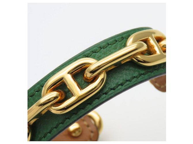 Bracciale Chaine d'Ancre Hermès D'oro Verde - vista 8