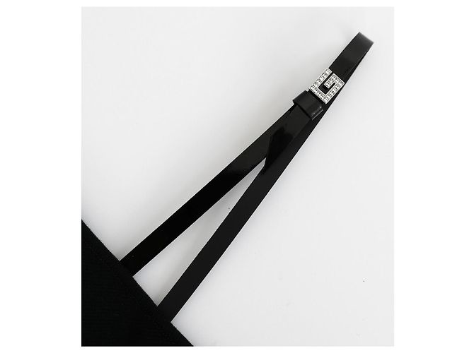 Top asimétrico con hebilla de cristal Gucci Negro - vista 2