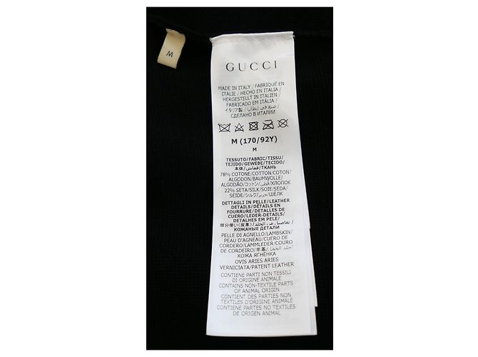 Top asimétrico con hebilla de cristal Gucci Negro - vista 7