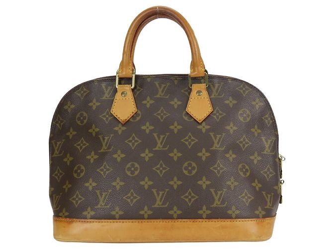 Borsa a mano Alma Monogram Louis Vuitton Marrone - vista 3