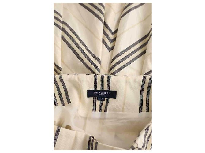 Burberry Saia de algodão bege - vista 6