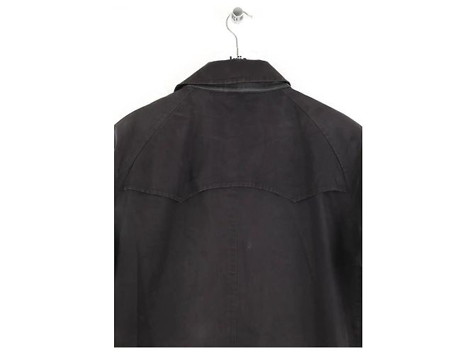 Burberry Cappotto in cotone nero - vista 4