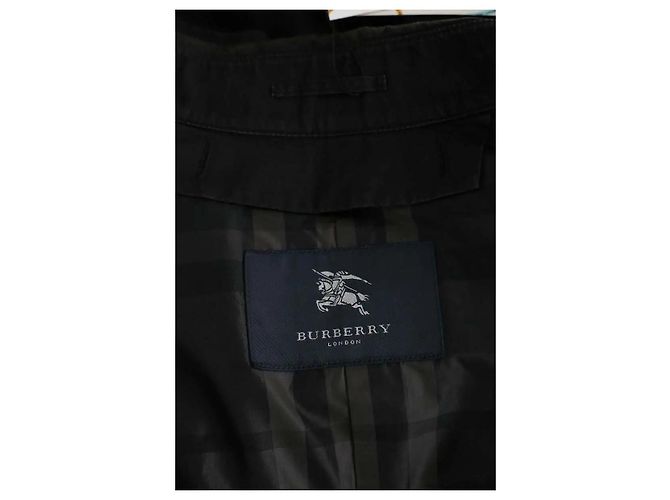Burberry Cappotto in cotone nero - vista 5