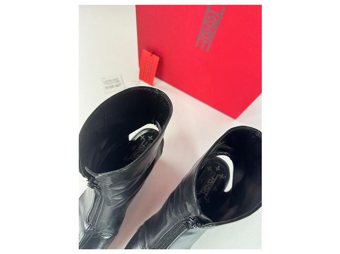 Autre Marque Stivali aperti in pelle nera Issey Miyake vintage Nero - vista 8
