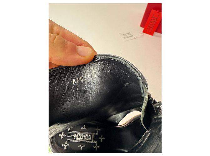 Autre Marque Stivali aperti in pelle nera Issey Miyake vintage Nero - vista 9