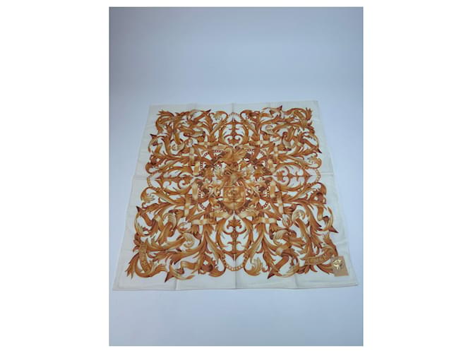 Sciarpa Vintage MCM Bianco Oro D'oro - vista 3