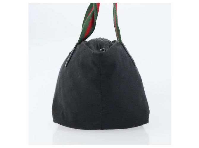 Bolsa Tote Web Zip Gucci GG Canvas Média Preto - vista 4