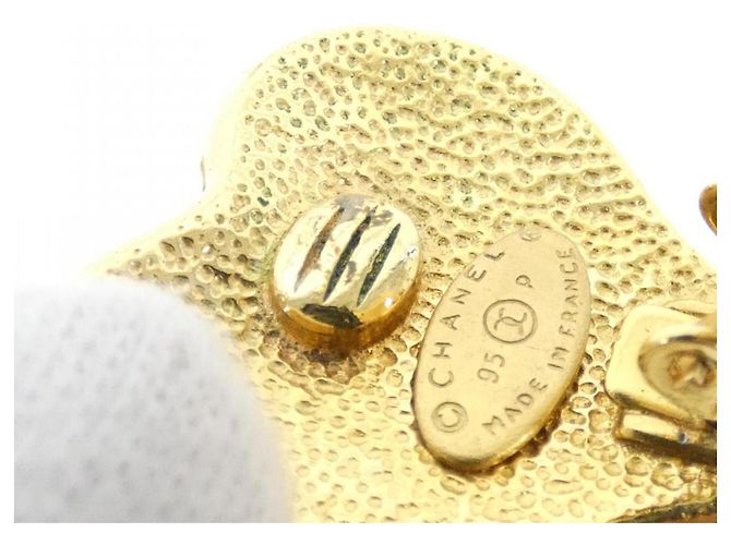 Orecchini a clip in oro Chanel D'oro - vista 5