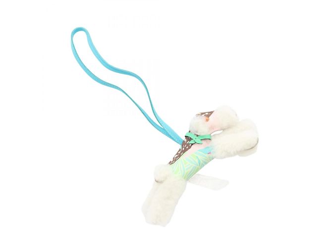 Hermès Aloha Blue Aztec Grün Comic Buddy Charm Weiß Blau Mehrfarben - Ansicht 2