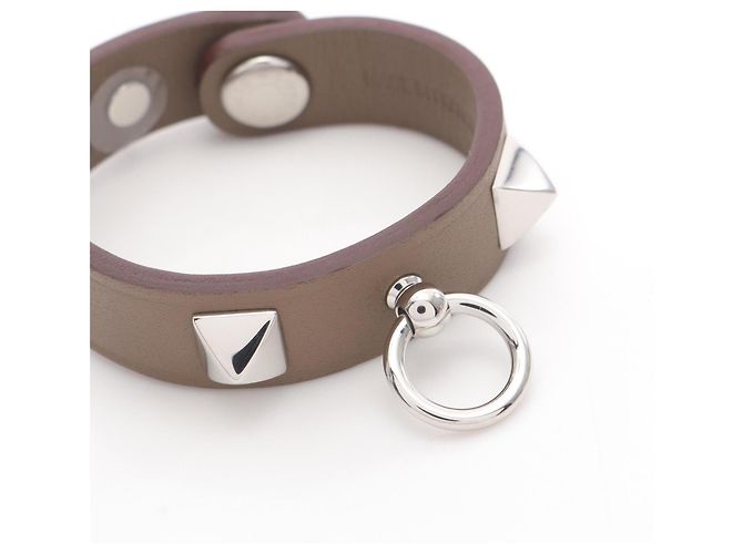 Accessorio Charm Porta Guanti Rival di Hermès Argento Beige Taupe - vista 5