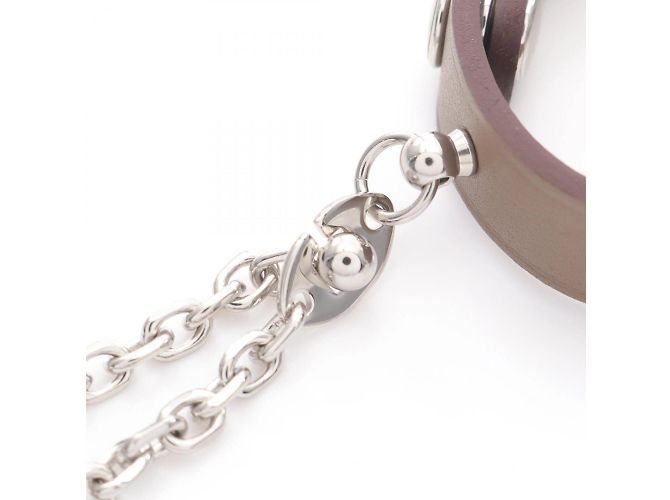 Accessorio Charm Porta Guanti Rival di Hermès Argento Beige Taupe - vista 6