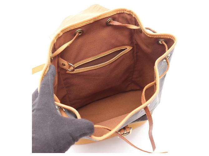 Louis Vuitton Montsouris MM Monogram Rucksack Braun Monogramm - Ansicht 3