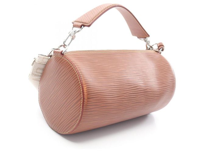 Borsa Louis Vuitton Soft Polochon Epi XL Marrone - vista 2