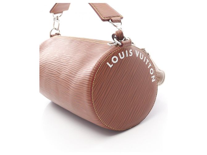Borsa Louis Vuitton Soft Polochon Epi XL Marrone - vista 5