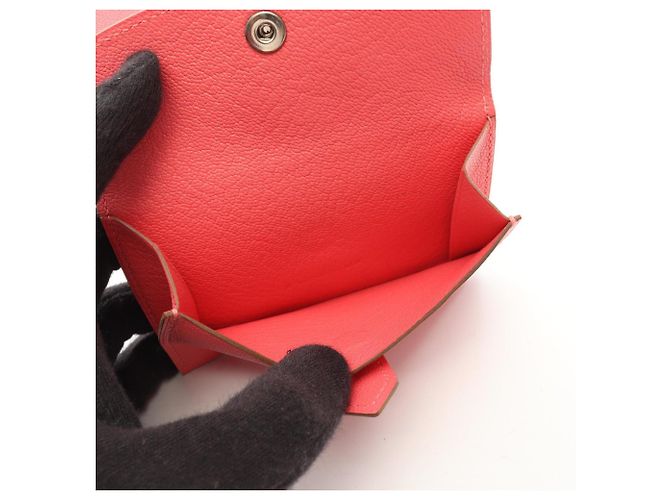 Tarjetero Mini Bearn de Hermès en Rosa Azalee - vista 4