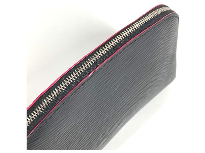 Pochette Epi Bicolore Louis Vuitton Nero Rosa - vista 14