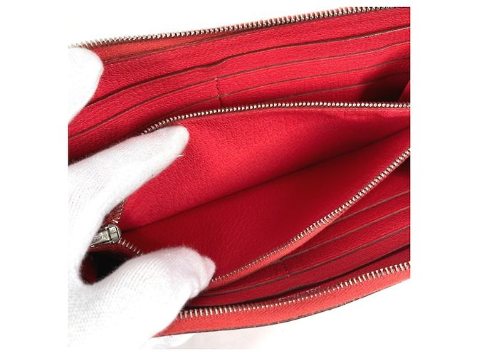 Hermès Cartera larga Hermes Evelyn Azap en rojo Roja - vista 11
