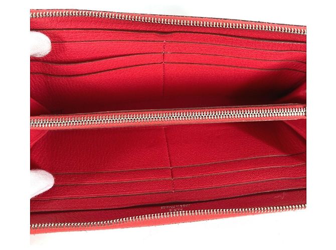 Hermès Cartera larga Hermes Evelyn Azap en rojo Roja - vista 12